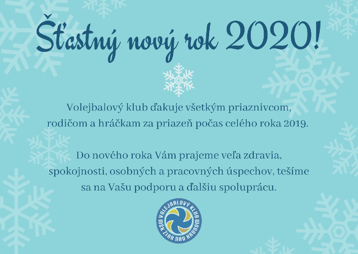 ŠŤASTNÝ NOVÝ ROK 2020