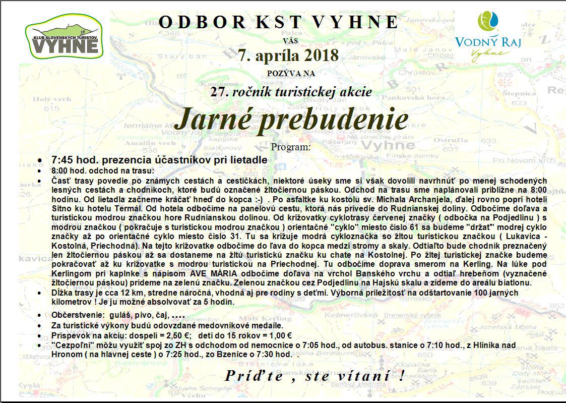 Jarné prebudenie - Vyhne 7.4.2018